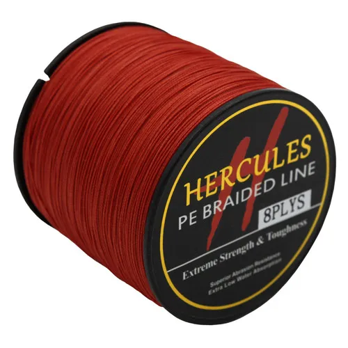 8 нитей 300 м Hercules PE плетеная рыболовная леска морская соленая рыболовная плетеная Экстремальная супер сильная сверхмощная - Цвет: Red