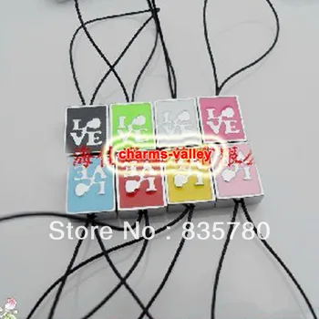 

50PCS 8MM Enamel Mixed Color Love Clasps DIY Accessory Fit 8MM Belts