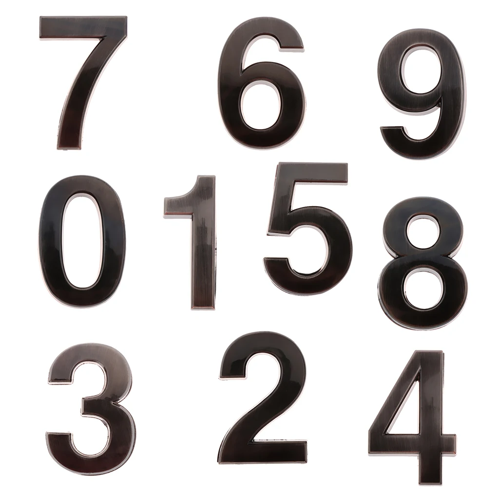 Self-adhesive House Address Digits Numbers Sign Stickers for Mailbox Apartment Hotel Door Address Number Sign