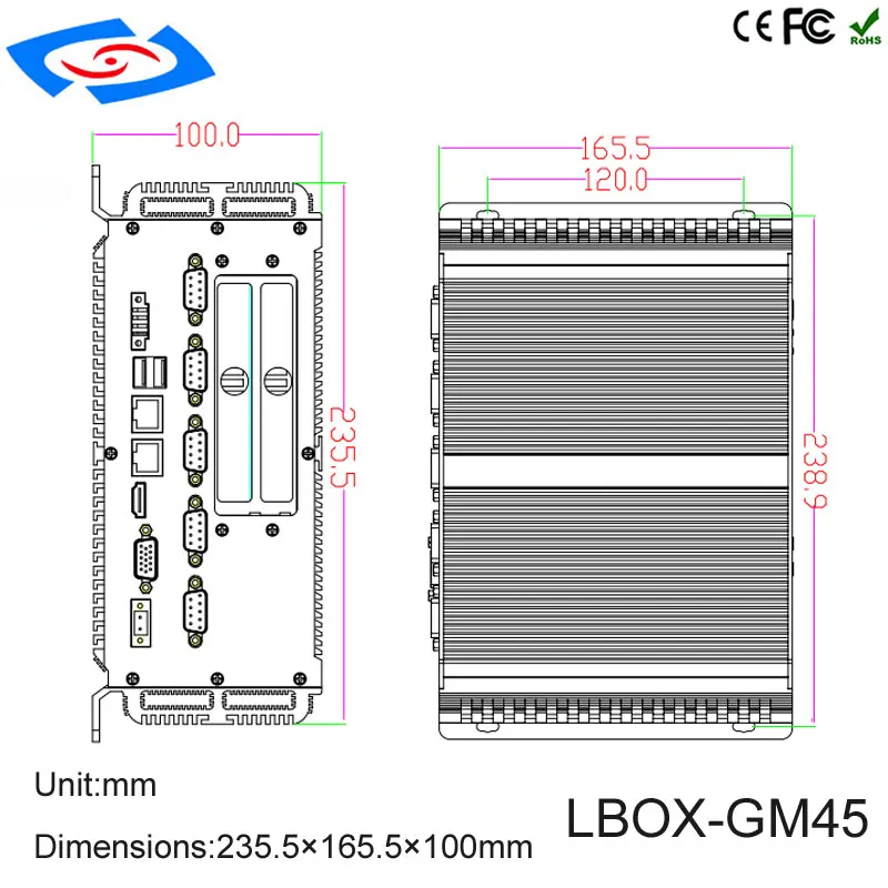 Низкая стоимость Intel Pentium P8600 двухъядерный процессор ОЗУ 2 Гб SSD 32 Гб Встраеваемый промышленный ПК используется для решения киоск Мини ПК с