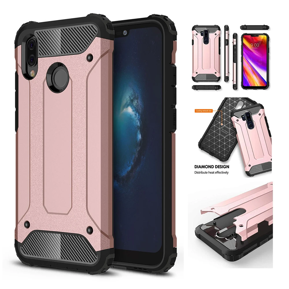 

For Huawei Honor 8X Shockproof Armor Hard PC Silicon Case For Honor 8X Soft TPU Phone Cover Shell Coque Capa