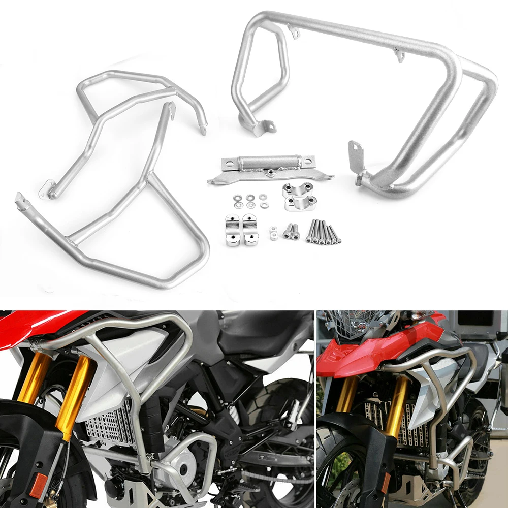 Engine Guard Tank protector Upper Crash Bars Cover Bumpers For BMW G310GS G 310GS G310R G310 R G 310R G310 GS