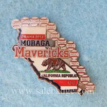 Под заказ бейсбольный значок с эмалью команда логотип значки OEM обслуживание