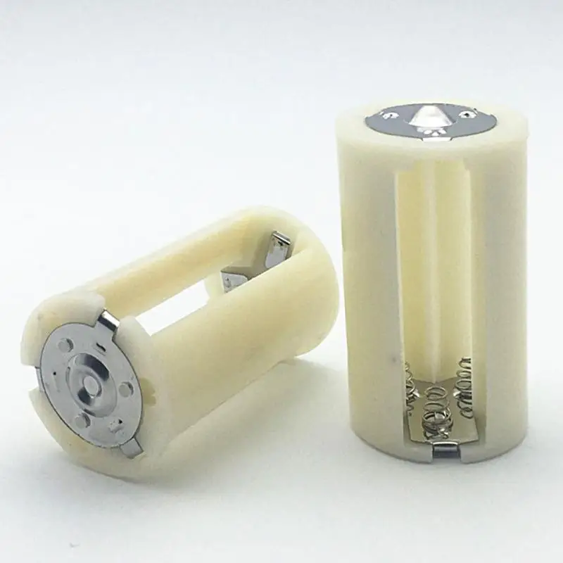 

2019 new 4Pcs 3x AA to D Size Battery Adapter Converter Case Holder Switcher Box for Battery Storage
