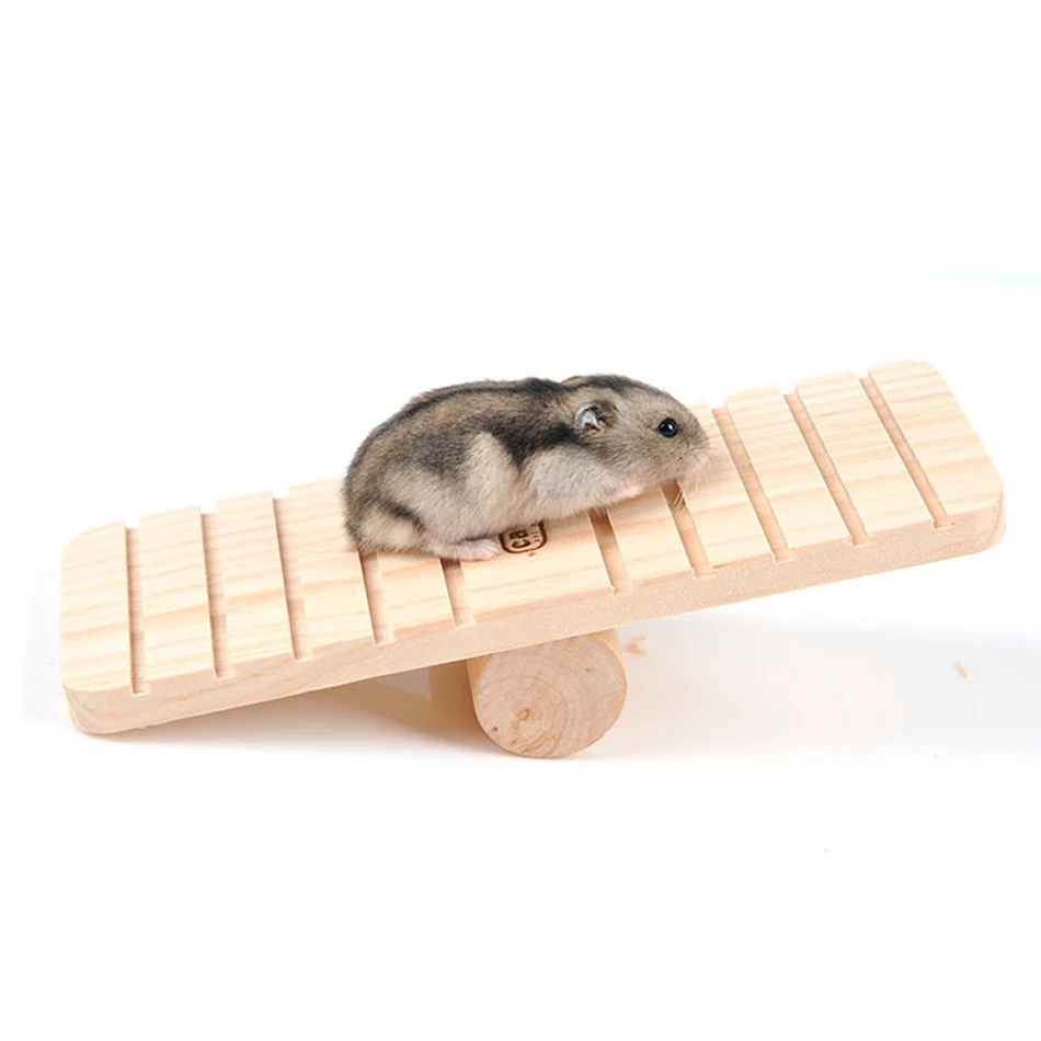 Активность деревянный Кролик Хомяк Seesaw Песчанка крыса мышка игрушка маленькое животное Шиншилла Тоторо клетка скейтборд дом