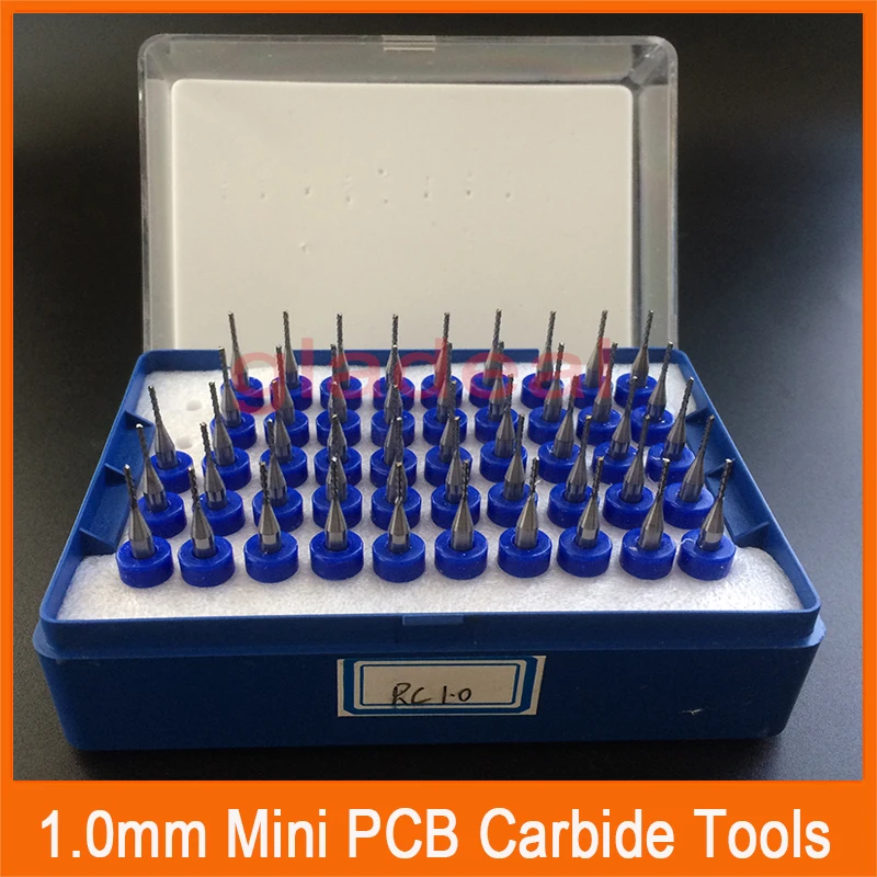 

1.0mm Mini PCB Carbide Tools Millinging Cutters Kit for phone motherboard Grinding Machine Engraving Milling Machine