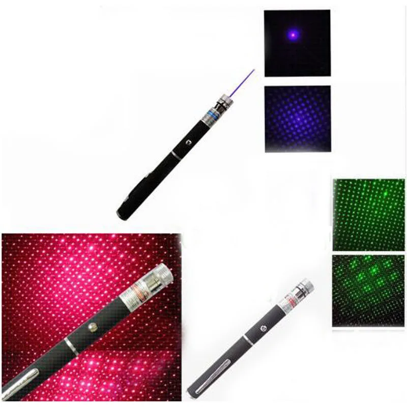 

High Power 2in1 Laser Point and Star Pen Style Laser 5mW Red/Blue/Green Adjustable Dot Line Lazer Laser Pointer with Star Cap