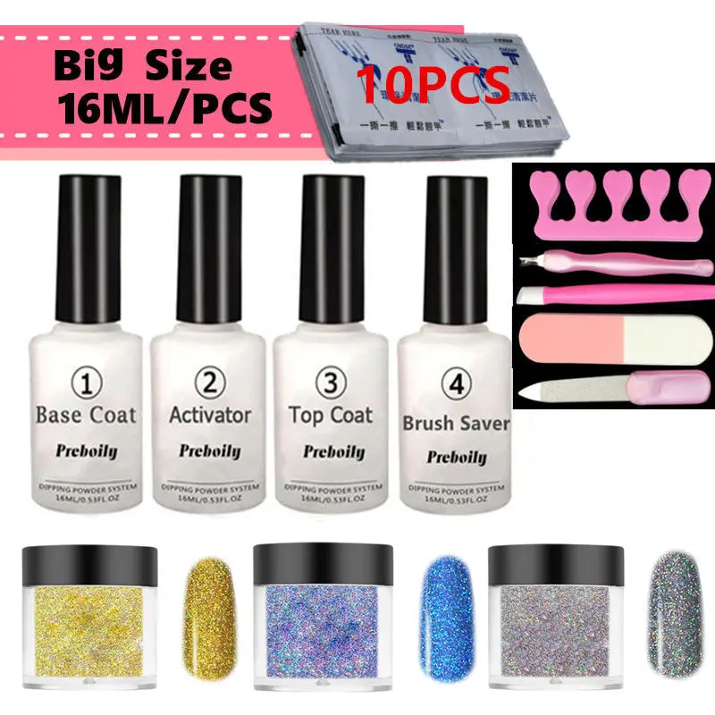 13 in one High Gloss Finish Set Dipping Powder Nails 10g/pcs Dipping