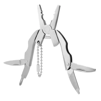 

Car Key Ring Multitool Pliers Knife Screwdriver Keychain Outdoor Portable Hand Tool Mini Multi Tool