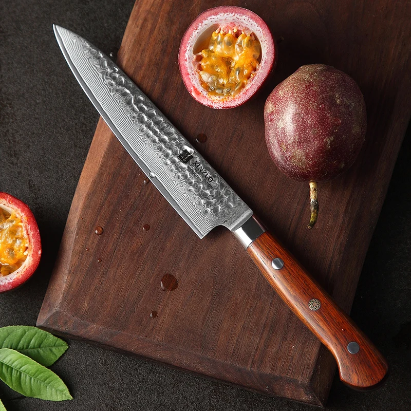 XINZUO 2 шт. набор кухонных ножей Дамасские стальные ножи инструменты для очистки овощей утилита Santoku шеф-повара нарезки хлеба кухонные принадлежности Инструменты