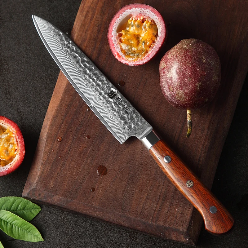  XINZUO 2 PC Kitchen Knife Set Damascus Steel Knives Tools Paring Utility Santoku Chef Slicing Bread - 32998970394