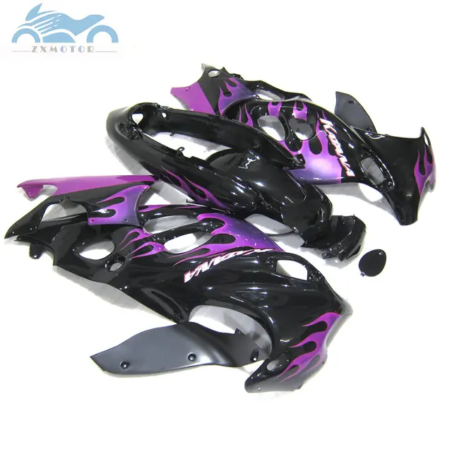 Carenagem personalizada, para suzuki kanata gsxf600 gsxf750 2003 2004 2006, kit de carenagem de motocicleta gsxf 600 03-06, peças pretas e roxo 2