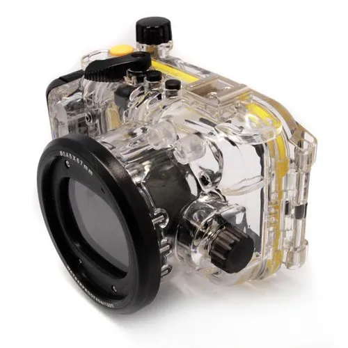 40 meters 130ft Underwater Waterproof Housing Diving Camera Case Bag for Canon S110 Camera With Arm Handle