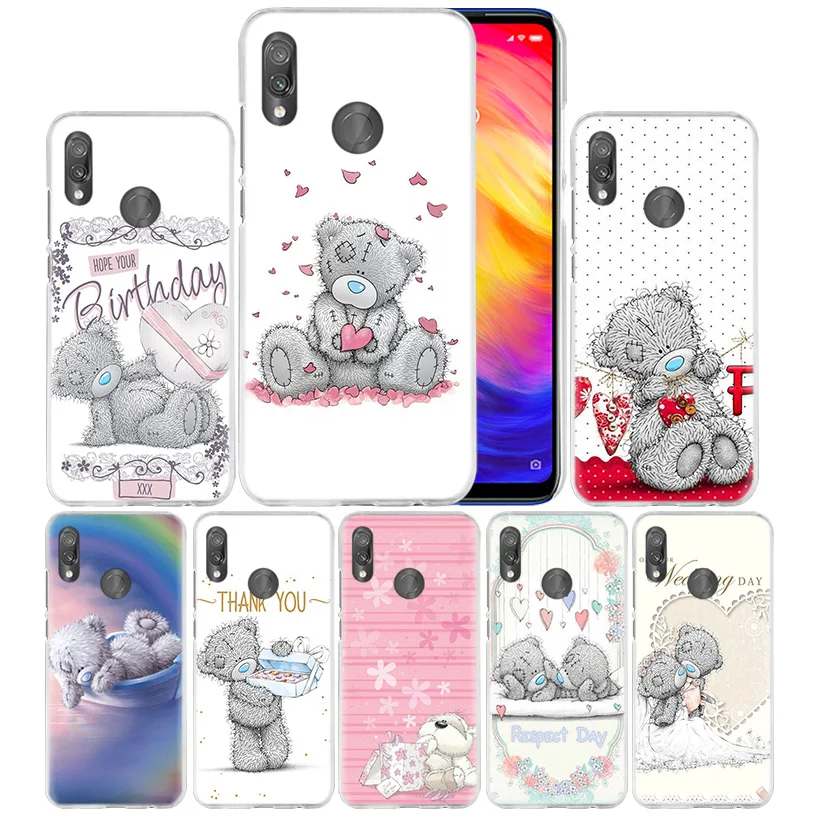 

Teddy Me To You Bear Case for Xiaomi Redmi Go Note 7 6 6A Pro S2 5 5A 4X Mi A1 A2 9 Mix 3 5G 8 lite Play F1 Hard PC Phone Cover