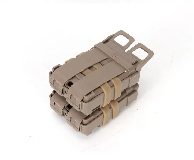 

Tactical Airsoft 5.56 Mag M4 Magazine Pouch Double Fast Attach MOLLE System Holder HuntingTwo Holder Mag Pouches