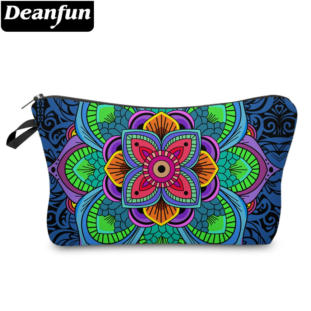  Deanfun Cosmetic Bags 3D Printed Colorful Datura Flowers Fashion for Women Travelling Storage 51295