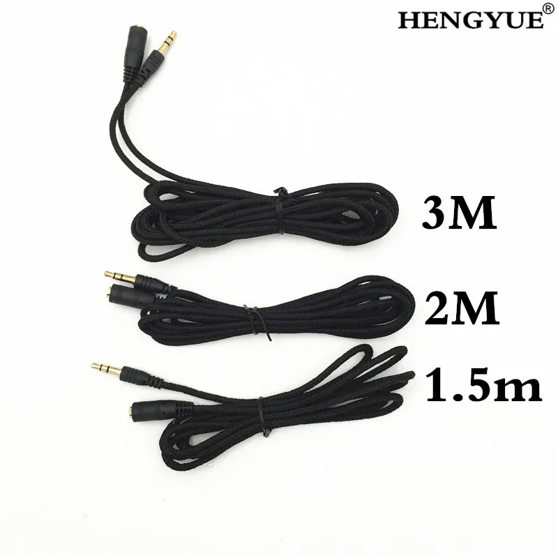 1.5M/2M/3M 3.5mm Car Aux Auxiliary Cord Male To Male Stereo Audio Cable
