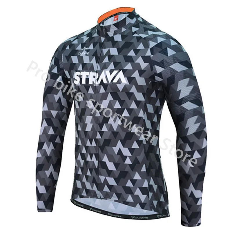 Ropa ciclismo Uniforme Strava осень с длинным рукавом велосипед Костюмы MTB Pro команда Велоспорт Джерси гонки Велосипедный спорт Горный