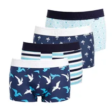 Хлопковое Мужское нижнее белье, новинка, сексуальное, с принтом, низкая талия, мягкое и удобное, дышащее, всесезонные, модные, повседневные, боксеры# Z