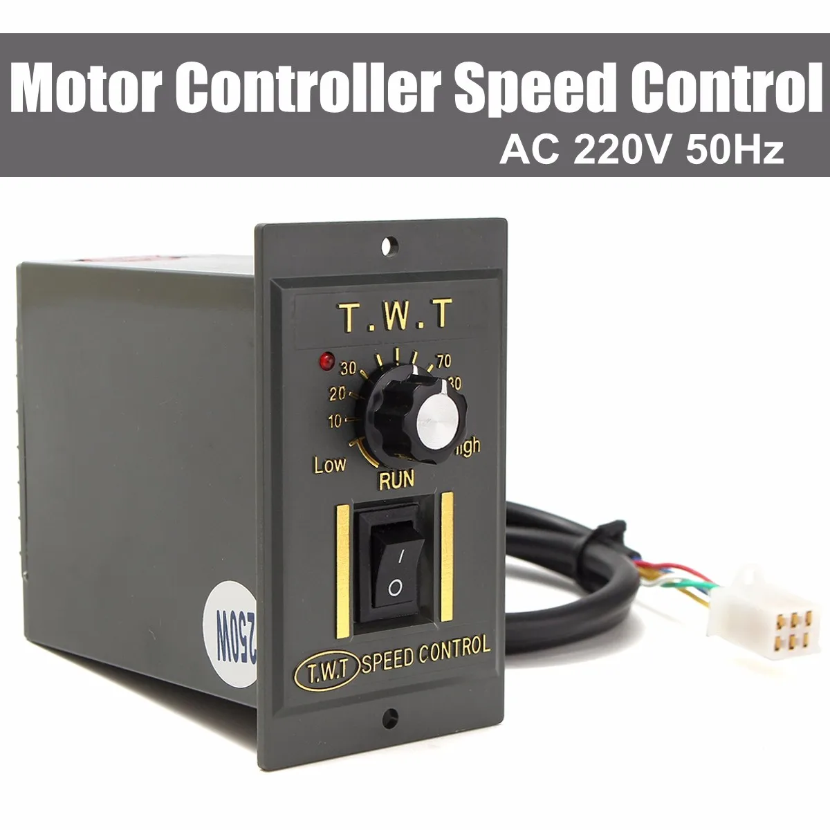 

AC 220V Electronic Tool Motor Speed Controller 250W Variable Speed Governor
