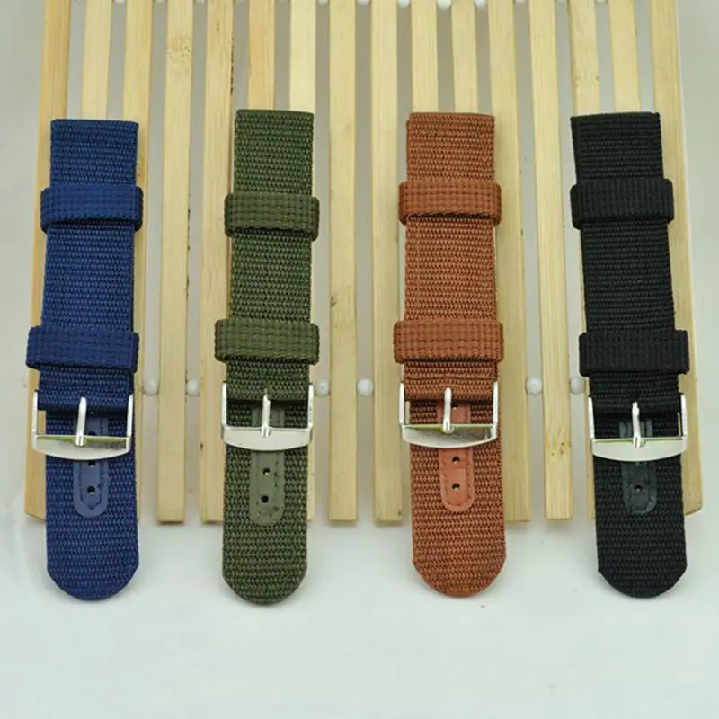 

Simple Watch Band Solid Color Strap Nylon Mesh Watchbands 20mm 22mm 24mm Women Men Sport Watches Belt Accessories CX17