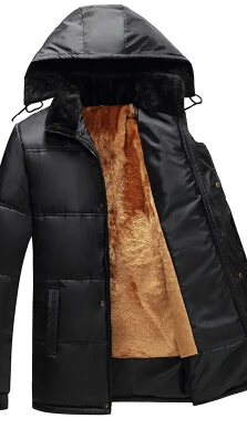 Теплое пальто зимняя куртка Для мужчин зимнее пальто больших размеров добавить шерсть с капюшоном свободные стеганые хлопок съемный колпачок Продвижение цена BN1135 - Цвет: Yellow hair