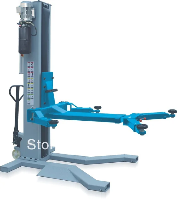 Latest NEW mobile 2.5ton 5500lb single post car lift-in 
