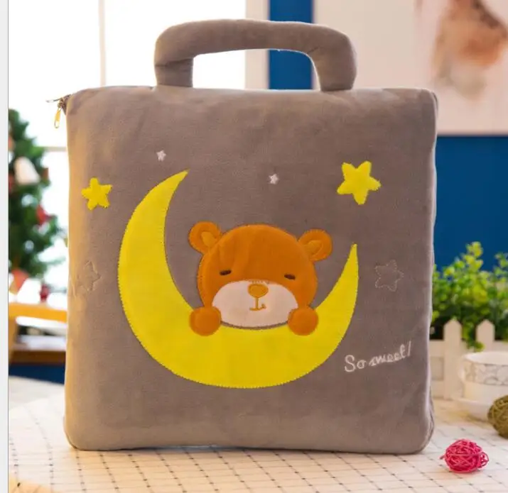 Детская мультяшная игрушка Сова Китти Дораэмон Тоторо одеяло с человеком пауком Подушка Одеяло Подушка игрушка 3 функции комбинированная игрушка для домашнего декора