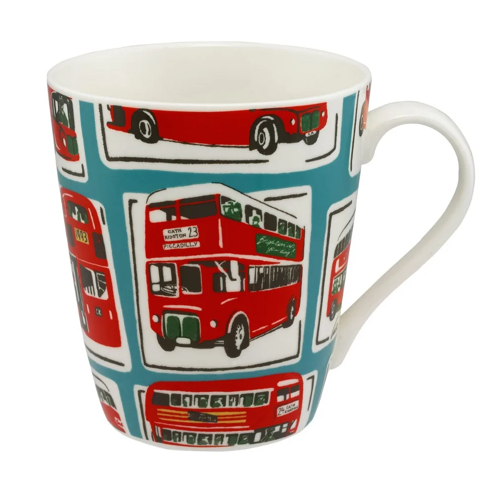 

British retro London Bus Ceramic Water Cups Milk Cups London Travel Souvenirs Mugs Home Office Drinkware Creative Gift