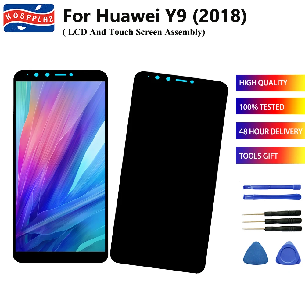 5 93 &quotдля Huawei Y9 2018 ЖК-дисплей кодирующий преобразователь сенсорного экрана в