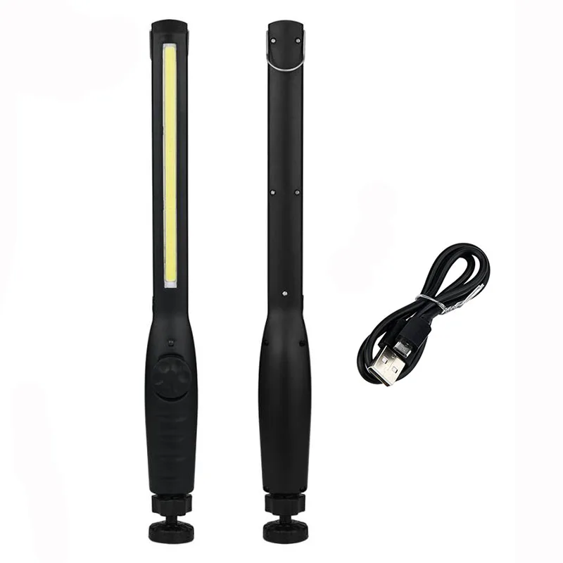 

USB Rechargeable Led Flashlight Super Bright Lantern Lamp Car Styling Using COB Work Light With Hook Magnet By Camping Repairing