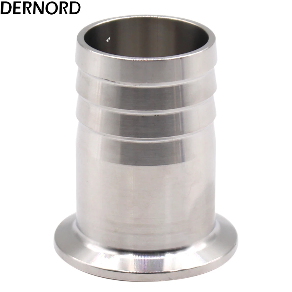 DERNORD 2" Tri Clamp to 1 3/4" Hose Barbed Adapter SUS304 Sanitary Hose