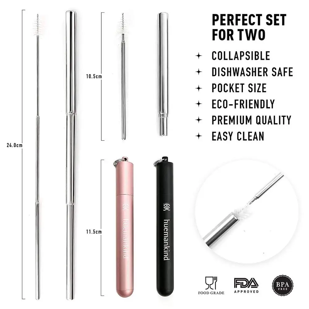 Straws-Drinking-Reusable-Folding-Straw-Stainless-Steel(3)