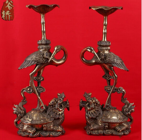 

B0601 418Bronze sculpture, turtle crafts candlesticks candle candlesticks home accessories copper mousse bronze sculpture