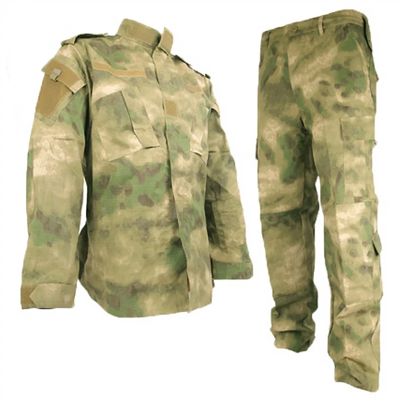  CQC Tactical Airsoft Military Army Uniform BDU Combat Uniform Men Jacket & Pants Set Outdoor Paintb