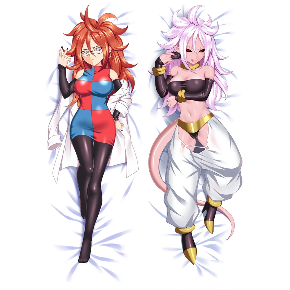 

Anime JK Dragon Ball Fighter Z Majin Android 21 Dakimakura Body Pillow Cover Case Scientist Cartoon Girl Hug Sexy Pillowcase