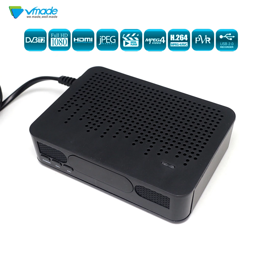 

Vmade Newest DVB T2 K3 FULL HD Digital TV Type MSD7T0 built-in Demodulator Tuner Receptor MPEG-2/4 H.264 TV set top box