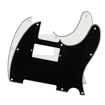 

NEW 2PCS Ivory&Black 3Ply Humbucker Pickguard Pick Guard Guitar Scratch Plate 8 Hole for USA Tele Style Guitar Accessories