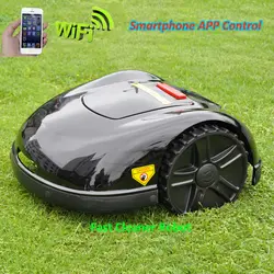 2 года гарантии смартфон приложение Contorl Intelliget газон робот-газонокосилка с 13.2AH литий-ионный аккумулятор + 100 м провод + 100 шт колышки