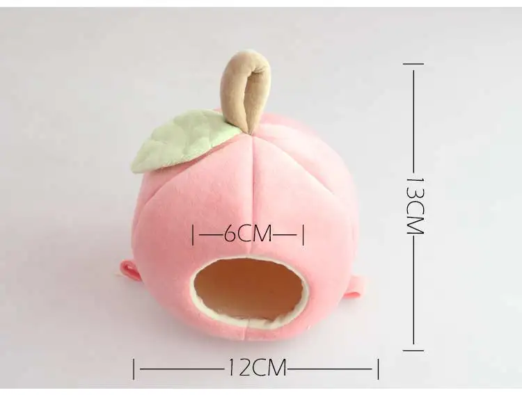 Домик хомяка милое яблоко высокое качество теплое маленькое животное кровать хомяк игрушка кровать хомяка