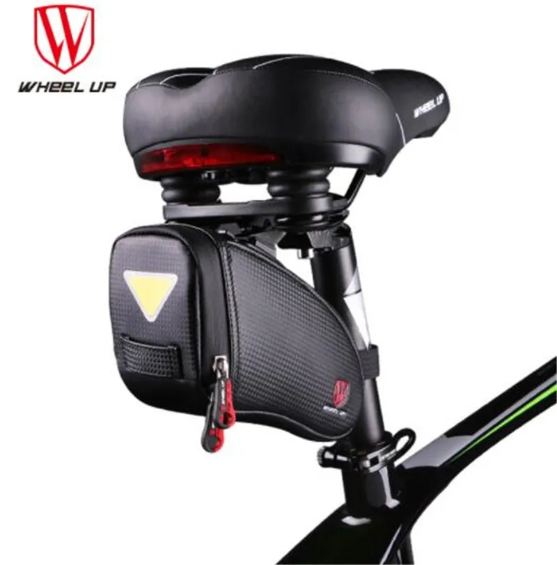WHEEL UP Bicycle Saddle Bag Waterproof MTB Road Bike Rear Bags Rear Seat Bag Reflective Bike Tail Bag Cycling Accessories