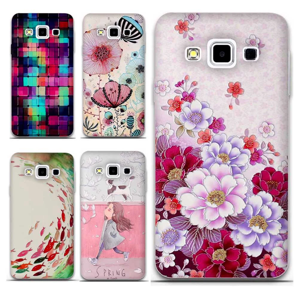 For Samsung Galaxy A5 2015 A3 Case for Samsung A3 2016 A5 2015 A500F A7  Phone Case 3D Flower Silicon cute Back Cover Funda Coque|case for samsung|phone  casescase 3d - AliExpress