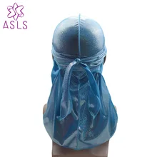 Новые шелковистые блестящие мужские длинные хвосты и широкие ремни 360.540.720 волны для мужчин головные уборы парики банданы Doo Тряпичные аксессуары для волос