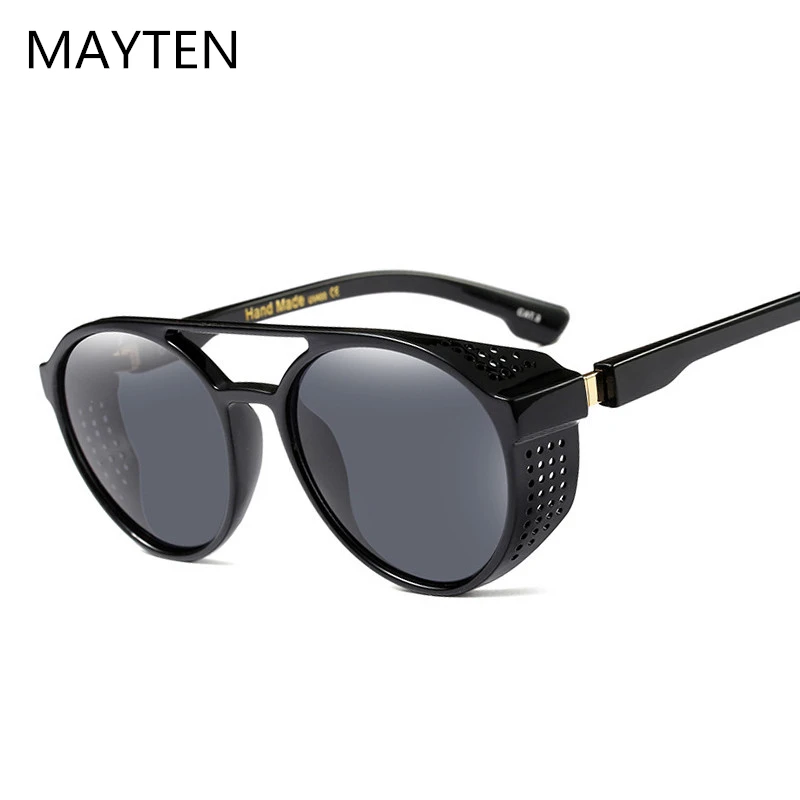 Sun Glasses for Men Retro Hippie Goggles Round Steampunk Sunglasses Oculos Redondo Vintage Fashion 2019 Trending Products Shades