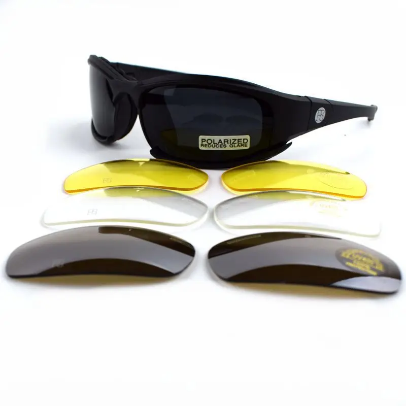 Tactical Glasses X7 Polarized Sunglasses Goggles Outdoor Men's Hunting Shooting Goggles Hiking Sport Glasses Eyewear 4 lens