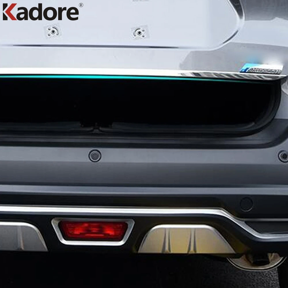 

Tailgate Decal Trim For Nissan Kicks 2017 2018 Stainless Steel Tail Gate Protector Strips Rear Trunk Lid Cover Car Accessories
