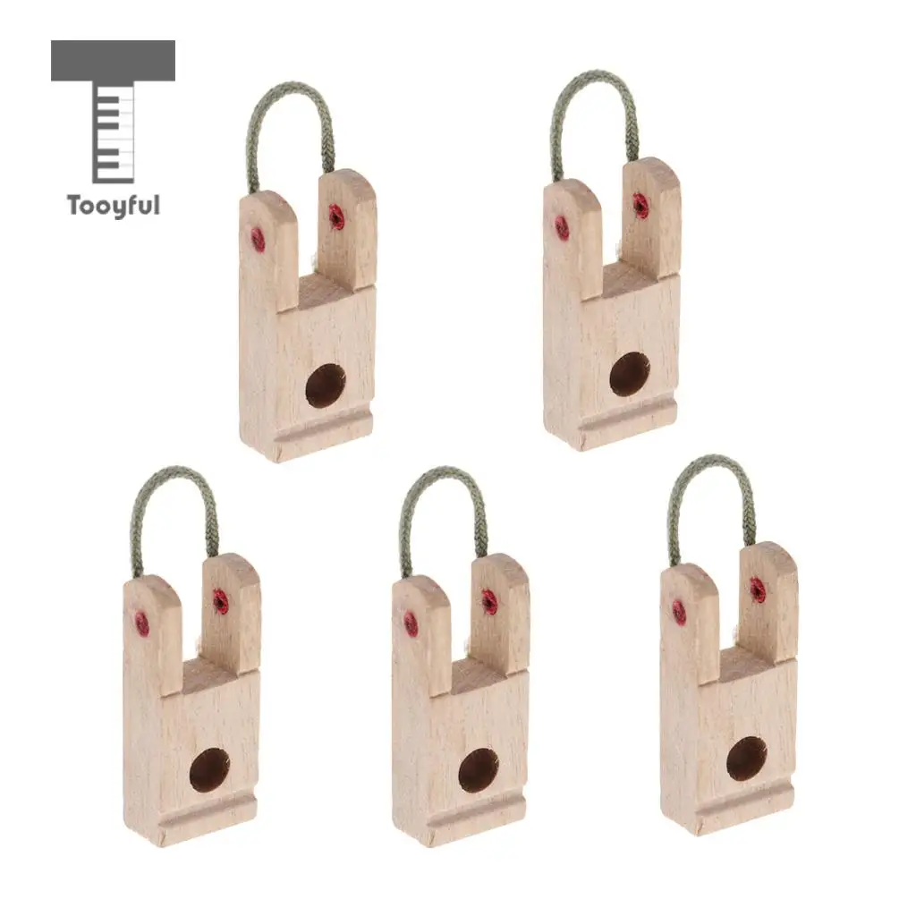 Tooyful Durable 5 Pieces Wood Piano Hammer Butt Plates/Flanges for Upright/Vertical Piano DIY Parts