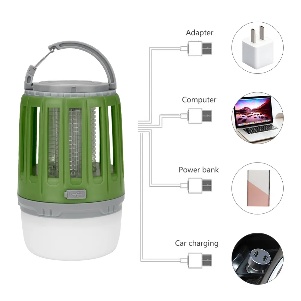 2 в 1 usb зарядная ловушка для летающих насекомых светодиодный ночник лампа Жук устройство для уничтожения насекомых Кемпинговые фонари для уничтожения вредителей отпугиватель открытый