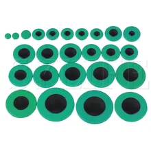 Различные размеры зеленый Sax Кожа колодки Замена для Alto Саксофон пакет 25