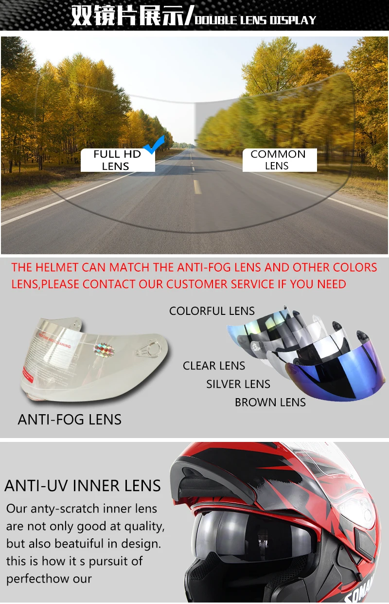 Soman двойные Козырьки мотоциклетный полный шлем флип-ап мотоцикл Casco Анти-туман и анти-УФ Capacetes Dot ECE одобрение Skyeye